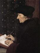 Hans Holbein Writing in the Erasmus Spain oil painting artist